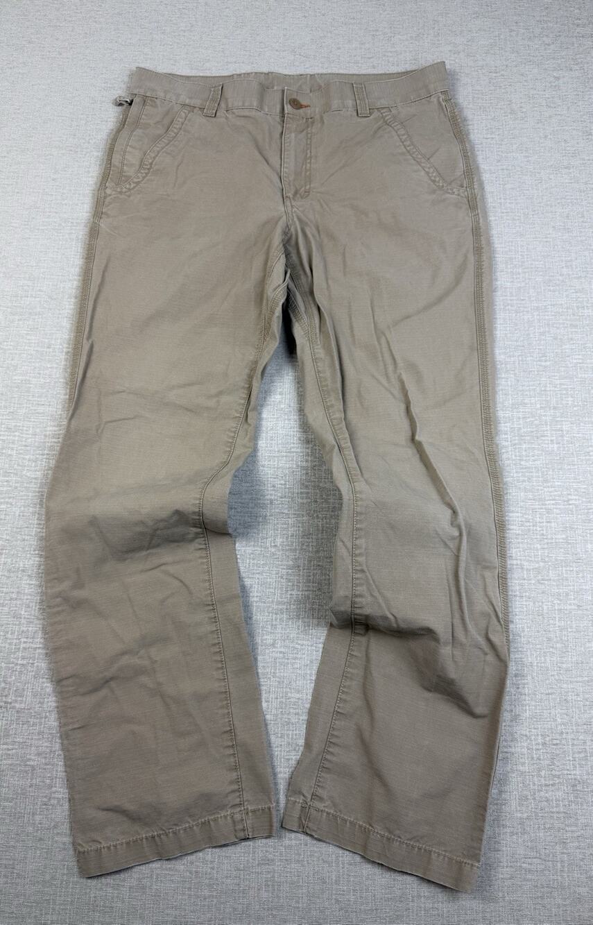 L.L.Bean Men’s 36x32 Standard Fit Khaki Cotton Pants Casual Outdoor